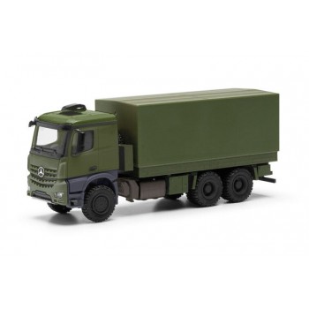 Herpa 747165 Mercedes Benz Arocs 6x6 Pr./Pl. groen 1:87