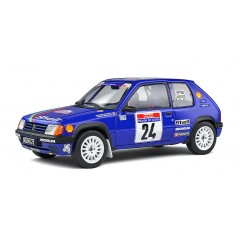 Solido 1801711 Peugeot 205 GTI Rally pts Tour de Corse '90 1:18