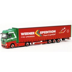 Herpa 317214 Mercedes Benz Actros B. 15m Low.Sz. Werner 1:87