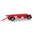 Herpa 076289002 Aanhanger 2a. container rood 1:87