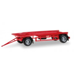 Herpa 076289002 Aanhanger 2a. container rood 1:87