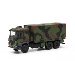 Herpa 746991002 Mercedes Benz Arocs 6x6 Prit./Plane Bundeswehr camouflage 1:87