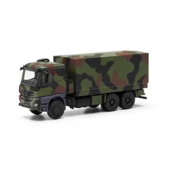 Herpa 746991002 Mercedes Benz Arocs 6x6 Prit./Plane Bundeswehr camouflage 1:87