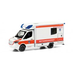 Herpa 700801 Mercedes Benz Sprinter 18 Fahrtec Bundeswehr Notarzt / Rett. 1:87