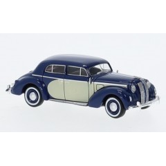 Brekina 20453 Opel Admiral Donkerblauw/Licht Beige 1:87