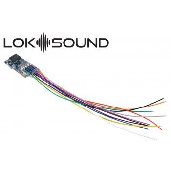 Esu 58813 LokSound 5 micro DCC/MM/SX/M4 "Leerdecoder" Einzellitzen, mit Lautsprecher 11x15mm (N TT H0)