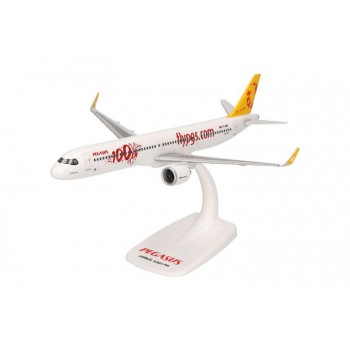 Herpa 614320 Airbus A321neo Pegasus Airlines 100th Cumhuriyet 1:200