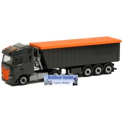 Herpa Iveco S-Way svsp. KempfKippAufl. (anthrazit/orange) 1:87