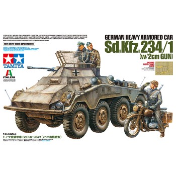 Tamiya 37019 German Heavy Armored Car Sd.Kfz.234/1 (w/2cm Gun) 1:35