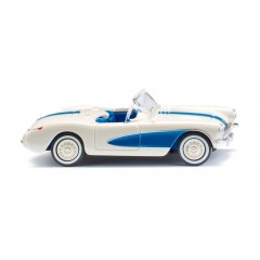 Wiking 081905 Chevrolet Corvette - perlweiß/himmelblau