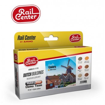 Rail Center - Nederlandse gebouwen kleurenset (6x 15ml)