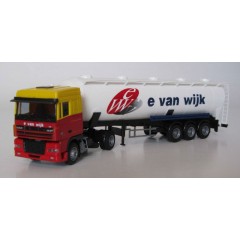 AWM 53062 DAF95 XF SC E. van Wijk Giessen met silo semi