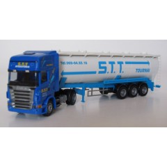 AWM 73685 Scania R Topline S.T.T internationaal transport met silo semi