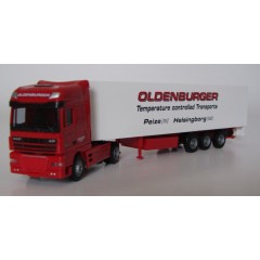 AWM 74005 DAF XF 105 SSC Oldenburger Transport Peize met koeloplegger"