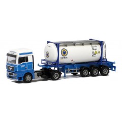 AWM 74165 MAN TGX XXL Waveren "Interbulk" 20ft. van-Tankcontainer (NL)