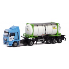 AWM 74906  MAN TGX XLX H&S Transport "Cross" 20ft. van-Tankcontainer