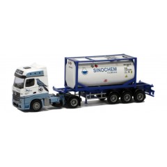 AWM 75052 Actros BigSpace  Driel/EKB  20ft. Tankcontainer "Sinochem" 