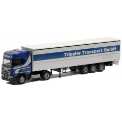 AWM 75662 Scania CR HD Gordijnentrailer "Trippler Transport"