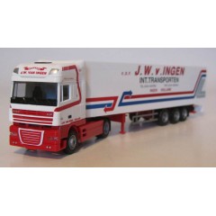 AWM 784102 DAF XF J.W. V Ingen Int. Transporten Ingen Holland met koeloplegger