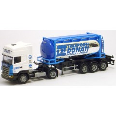 AWM 849781 Scania R Topline "Donati Trasporti" 20ft. Chromtank Container 