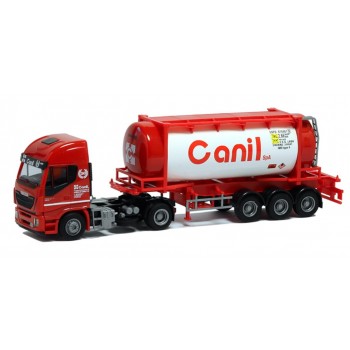 AWM 917791 Iveco Stralis Euro 6 HiWay 26ft. Tankcontainers "Canil"
