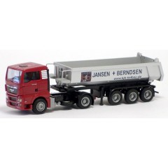 AWM 74248 MAN TGX XL Jansen + Berndsen met kiep trailer