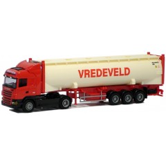 AWM 53734 Scania R Highline "Vredeveld" 40ft. Drucksilocontainer