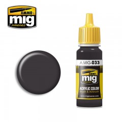 Mig 0033 Acryl Kleur Rubber & Tires Flesje 17Ml