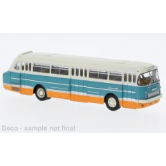 Brekina 59576 Ikarus 66 3-türige Stadtversion weiß/türkis 1:87