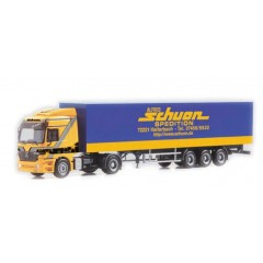 Herpa 147712 Mercedes-Benz Actros L Koffer-Sattelzug "Schuon"