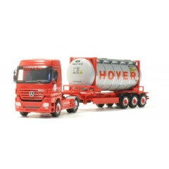 Herpa 273312 Mercedes-Benz Actros LH Container-Sattelzug "Hoyer" 