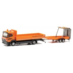 Herpa 956246 Mercedes Benz Atego 13 Pr.-LKW + aanhanger Elektro Prange 1:87