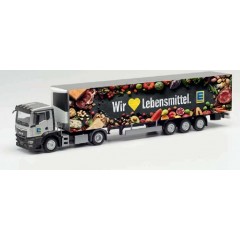 Herpa 313254 MAN TGS NN Kühlkoffer-Sattelzug / MAN TGS NN refrigerated box semitrailer EDEKA