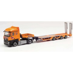 Herpa 313308 Mercedes-Benz Actros Streamspace 2.5 Goldhofer Allrounder-Sattelzug  Rolf Riedel (Hamburg