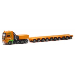 Herpa Exclusief  MAN TG-A XXL met ballast en Goldhofer zwaarttransport "van der Vlist"