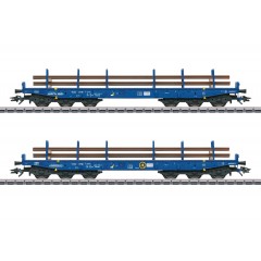 Marklin 48659 Set zwaartransport wagons beladen met spoorstaven