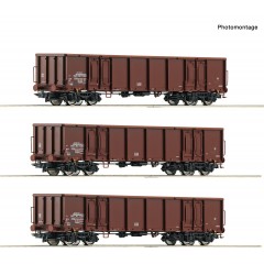 Roco 6600103 3er Set off.Güterwag. Eas DR