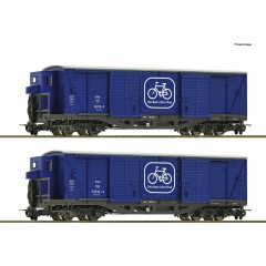 Roco 6640003 2er Set Fahrradwag. ÖBB