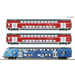 Roco 74156 3er Set Doppelstock Bayern AC