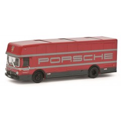 Schuco 26680 Mercedes Benz O317 Renntrasnporter "Porsche"