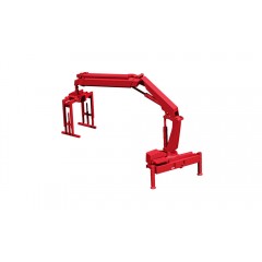 Herpa 054133 Hiab X-HIPRO 232 E-3 + Palettengabel rood