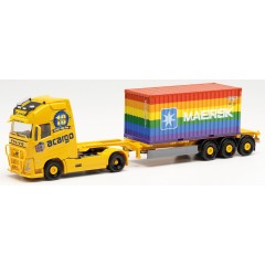 Herpa 315364 Volvo FH Gl. XL C.Sz. Acargo 10 J. + 20 ft. Maersk Rainbow 1:87