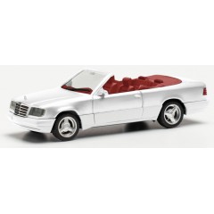 Herpa 420990 Mercedes Benz 320 CE Cabrio + Brabus 4 velgen wit 1:87