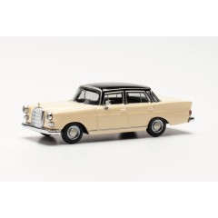 Herpa 430739-003 Mercedes Benz 200 Heckflosse creme/zwart 1:87