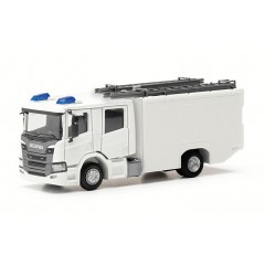 Herpa 085731 Scania CrewCab brandweer wit (2 st.) 1:87