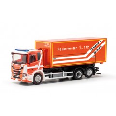 Herpa 097871 Scania CG17 afzetbak Feuerwehr Fulda 1:87