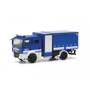 Herpa 097895 MAN TGM CC Mehrzweckgerätefahrzeug THW Fürth 1:87