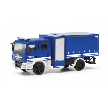 Herpa 098175 MAN TGM multifunctionele voertuig THW 1:87