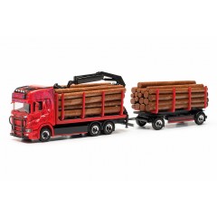 Herpa 317443 Scania CR 20 HD Holz.Hz. Wurm Transporte 1:87