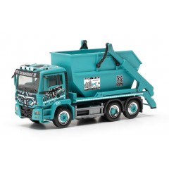 Herpa 317641 MAN TGS M E6c Ab.kip AK 16 KS Containerd. / Black Sheep 1:87